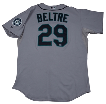 2008 Adrian Beltre Game Used Seattle Mariners Road Jersey Photo Matched To 6 Games For 4 Home Runs (MLB Authenticated, MEARS A10 & Sports Investors Authentication)